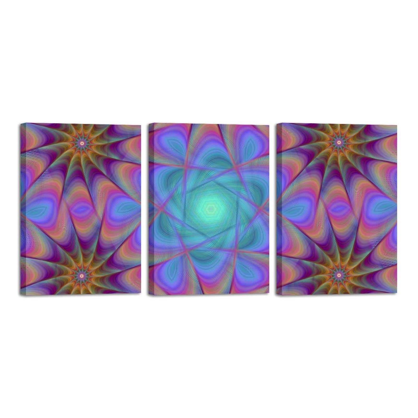 Tableau moderne de qualité supérieure à motif géométrique circulaire et abstrait