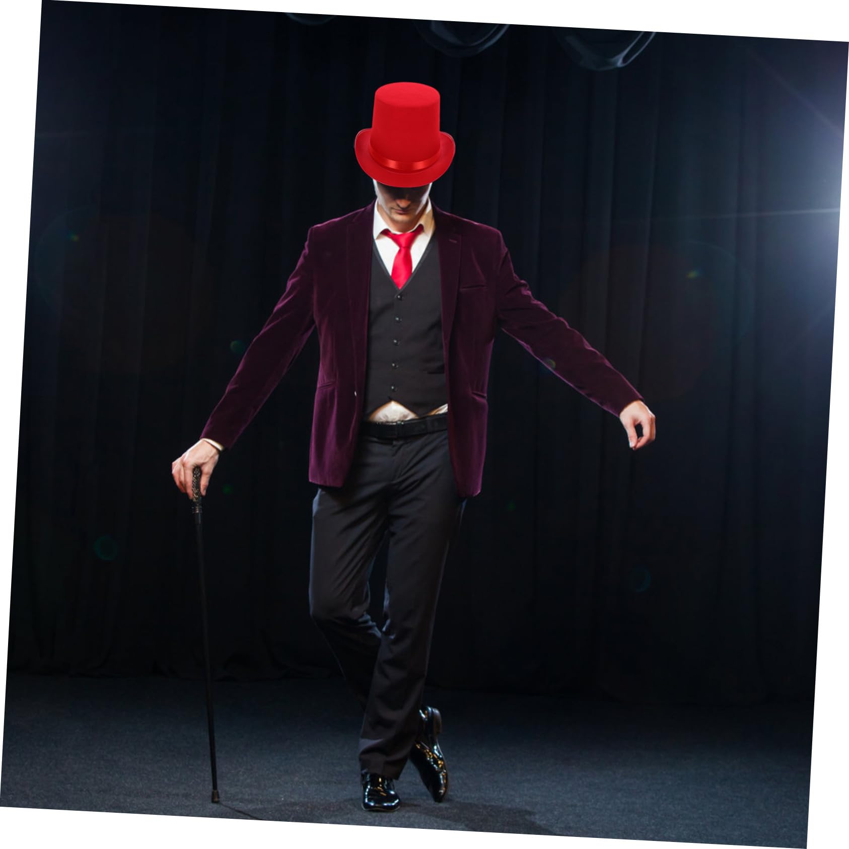 KOMBIUDA Cappello Vintage per Costume Adulto Accessorio Party Retrò per Mascherata e Spettacolo