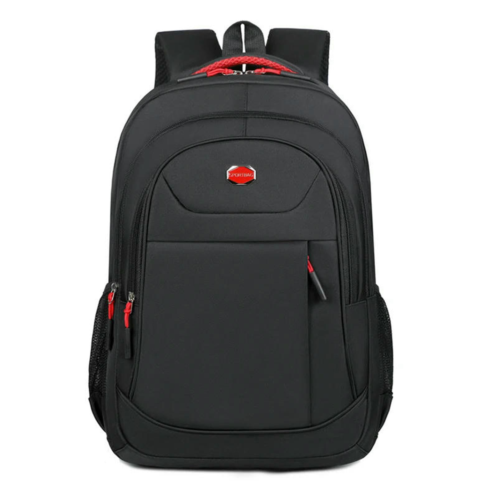 WISEHUBY Men'S Backpack, Oxford Waterproof Backpack, Business Laptop Bag, Casual Travel Backpack, High School Student Backpack-Red