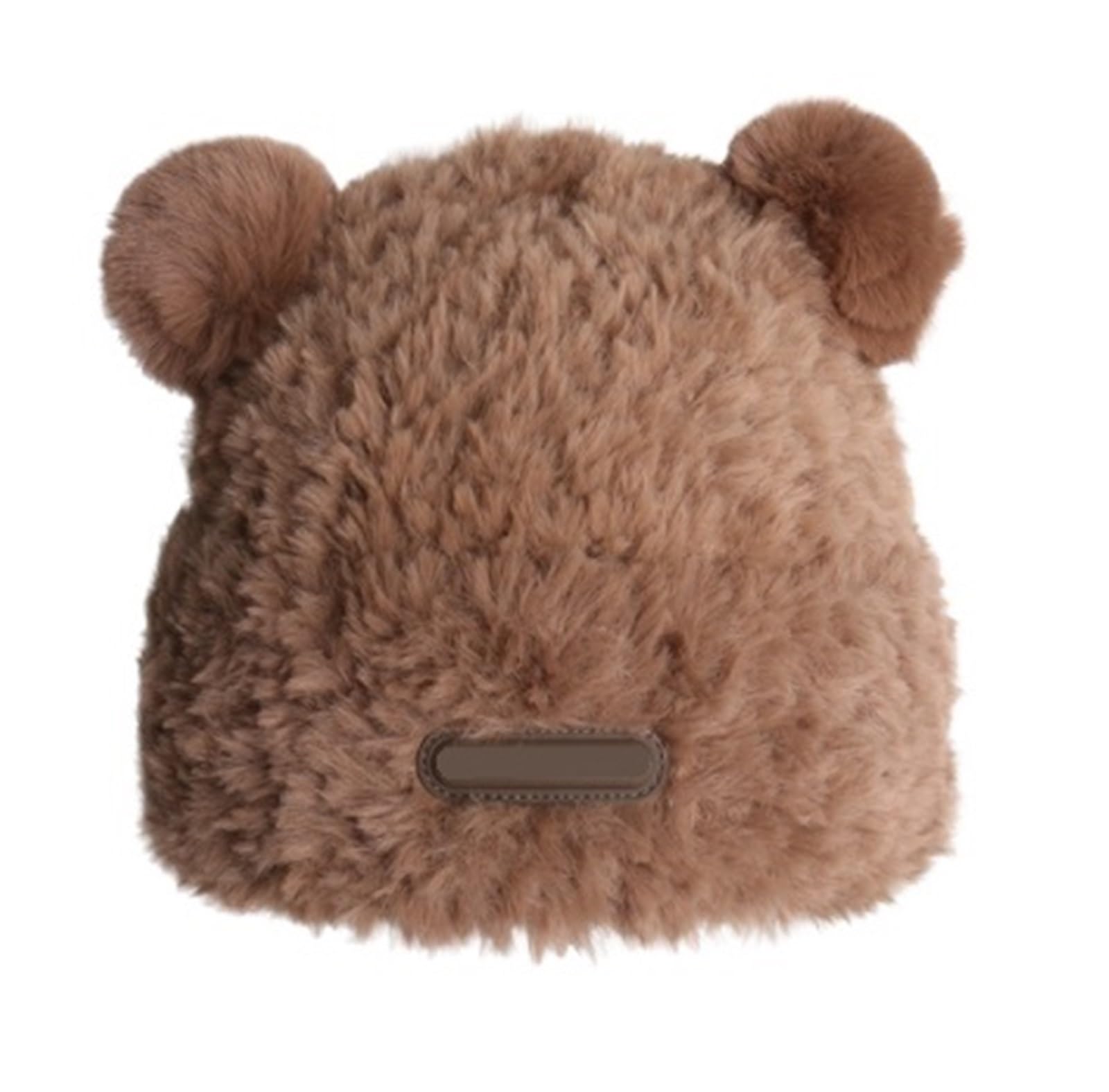 Chapeau en Laine Chaud Peluche Bonnets Chaud d'hiver Couleur Khaki