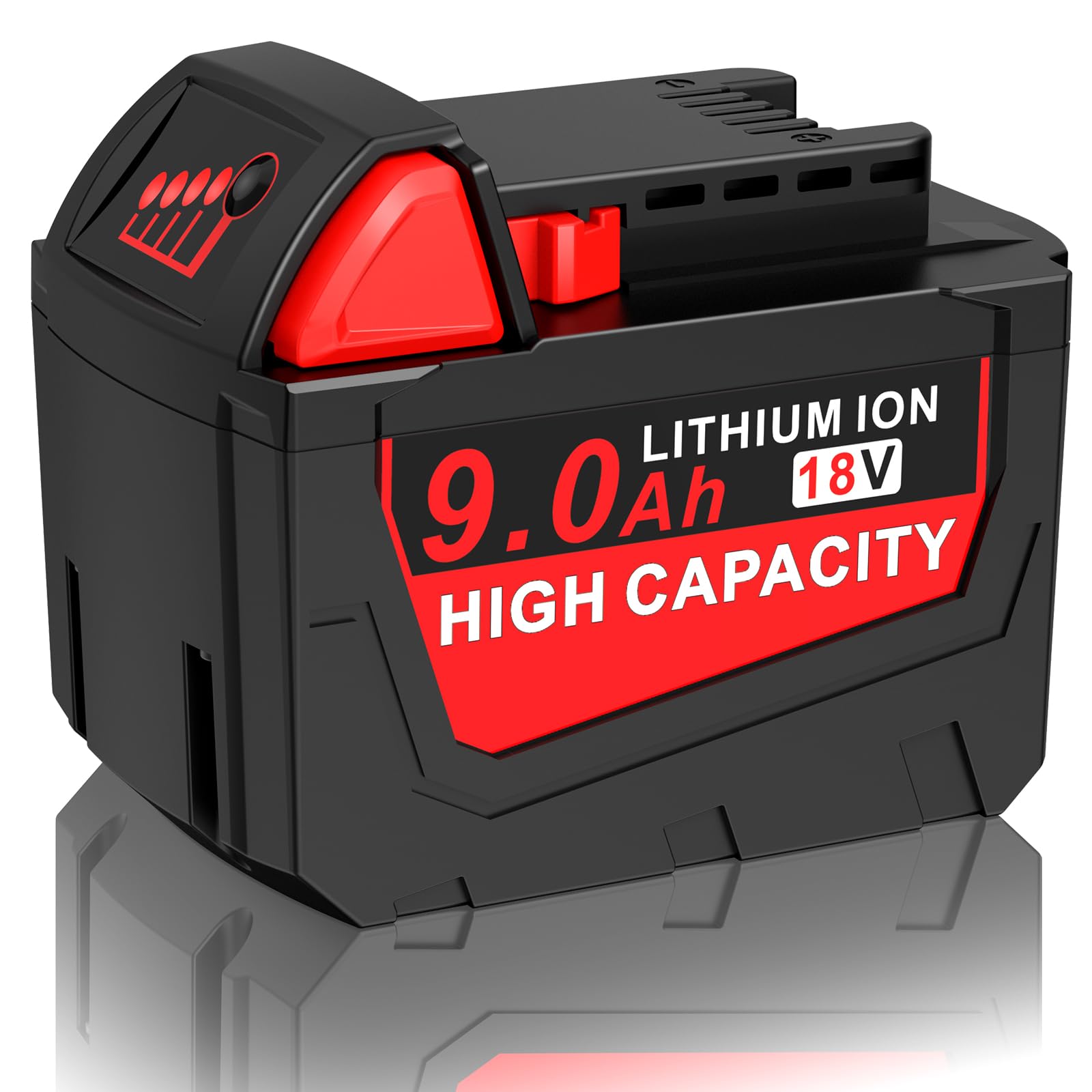 9.0Ah 18V Replacement for Milwaukee MK-18 Battery Lithium Battery Compatible with MK-18 MK-18B 18V 48-11-1840 48-11-1850 48-11-1828 48-11-1820 Cordless Power Tools
