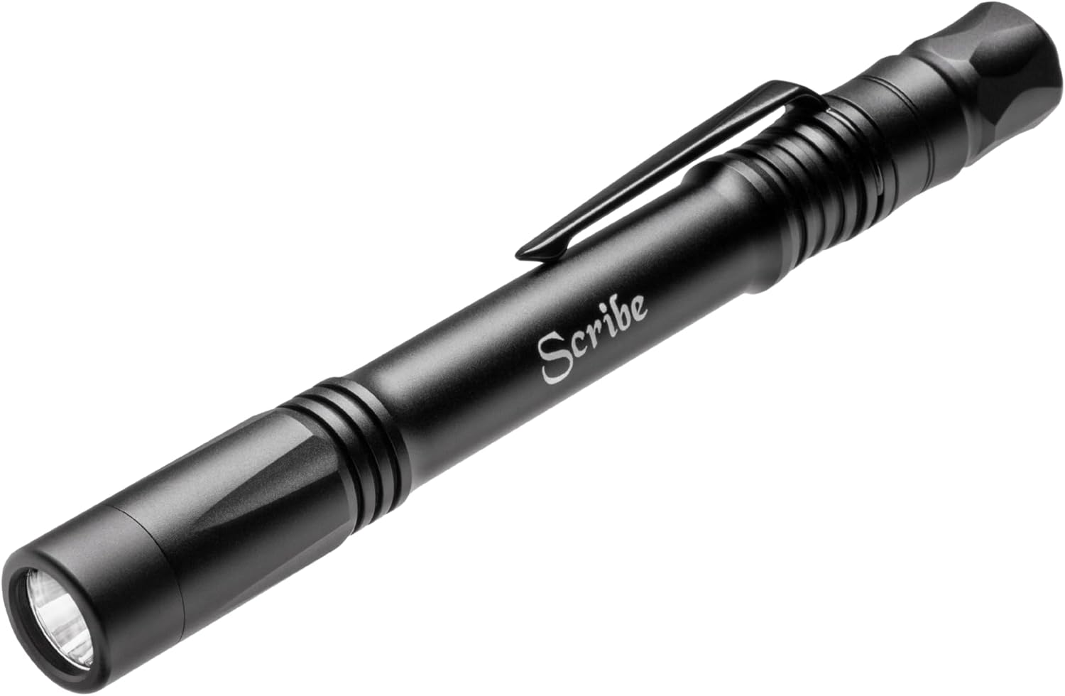 ASP Scribe, Pen-Style Pocket LED Flashlight, 330 Lumens, Bright Cree XPG2 LED, Every Day Carry Tactical Light for Law Enforcement, Includes Rechargeable Battery and Micro-USB Adapter, Tactical Black