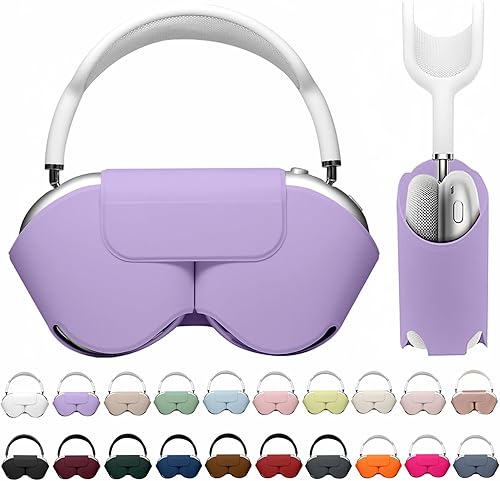 Miniatura 22 de Maxjoy para Apple Airpods Max Funda Inteligente, Funda Protectora de Cuero PU Suave Accesorios para Airpod Max con Modo de Suspensión, Funda de