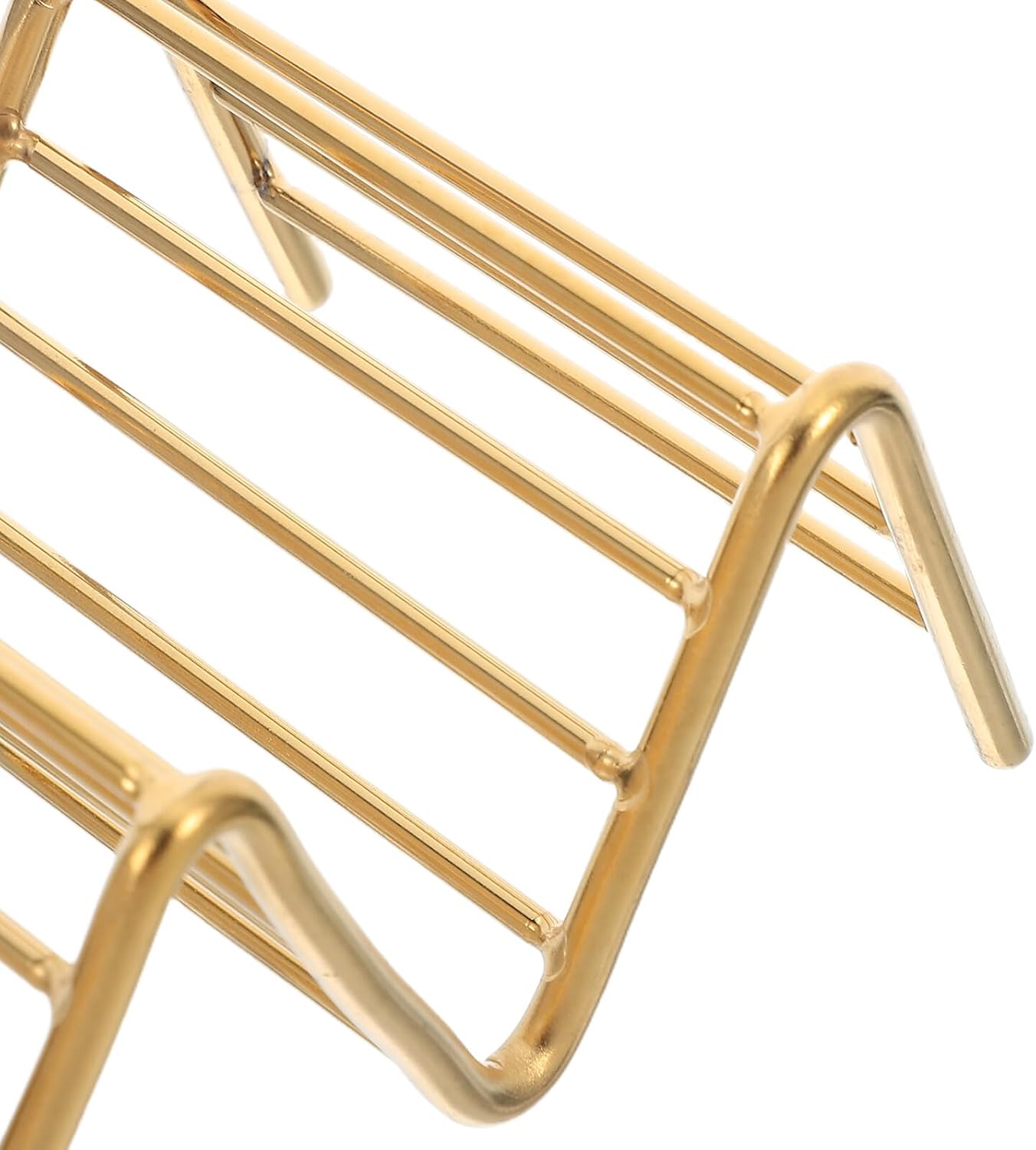 3pcs Stainless Steel Taco Holder Stand V-shaped Rack for Mexican Pancakes and Tacos with Space-saving Design, Gold Color, Oven and Dishwasher Safe for Family Meals and Small