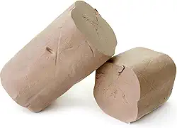 Argila Natural de 1Kg para Modelagem – Massa de Modelar Atóxica de Secagem ao Ar para Artesanato, Escultura e Uso Escolar