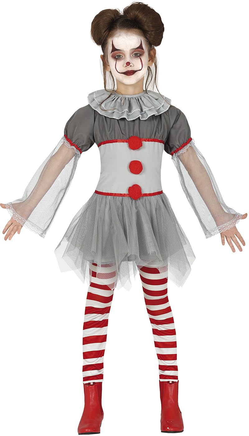 FIESTAS GUIRCA Generique – Costume Clown Psycho Legging Girl – 7-9 Years (125-135 cm)