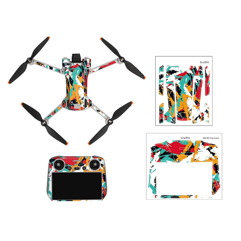 Zestaw naklejek na drony Mini 3 Pro, samoprzylepne, wodoodporne, kompatybilne z dronami mini 3 Pro, kompatybilne z pilotem zdalnego sterowania RC, dekoracja, akcesoria ochronne (styl 5)
