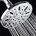 High Pressure 6 inch Luxury Spa Rain Shower Head. Anti-Clog Nozzles, Angle Adjustable, Premium All Chrome Finish. Trust AquaDance - Premier American Brand from Leading U.S. Showerhead Manufacturer!