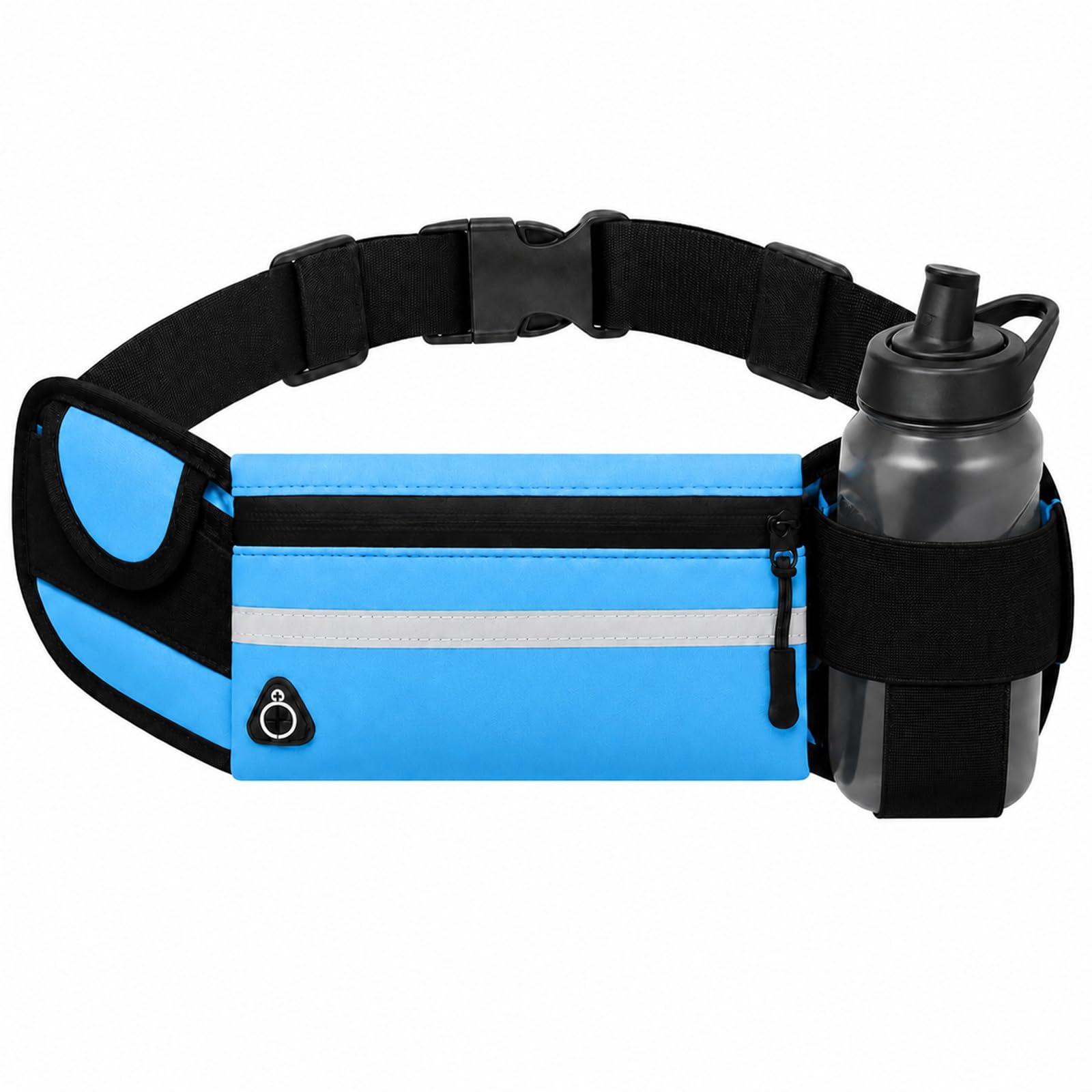 Running Belt with Water Bottle Holder, Hydration Waist Pack for Phone Keys
