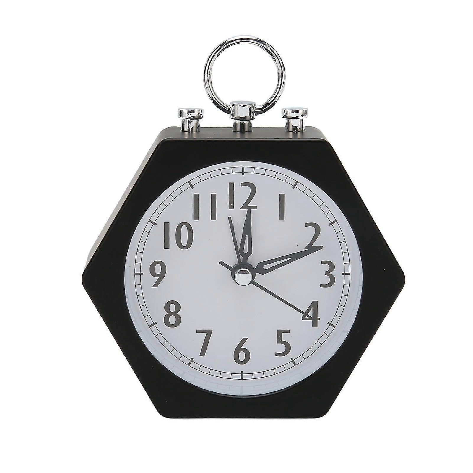 JOYHAPPST 2025 Latest Model Polygon Alarm Clock Metal Shell Stable Quiet Compact Alarm