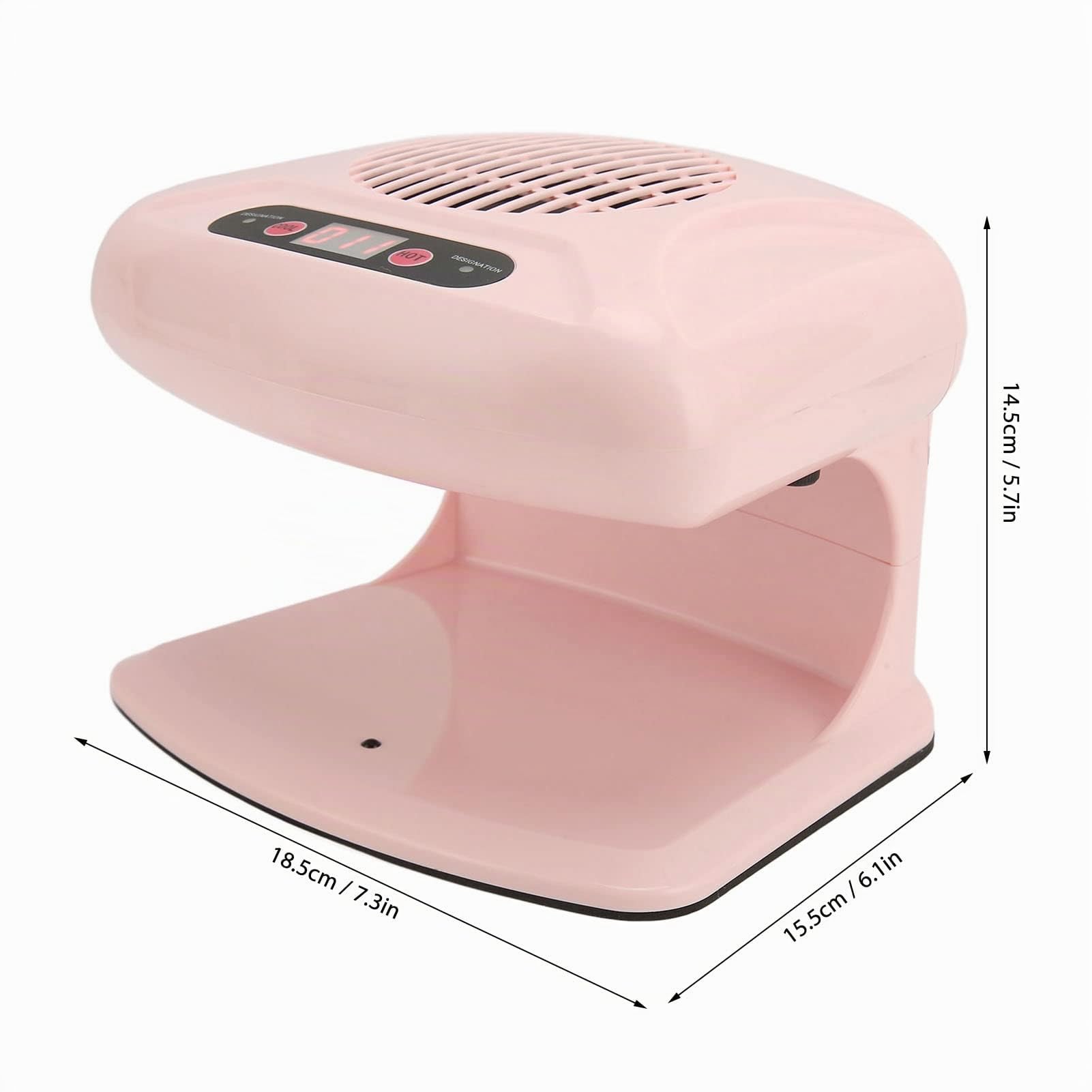2-in-1 Nagellacktrockner mit Kalt- und Warmluftfunktion, Induktions-Nagelwerkzeugmaschine für Professionelle Nagelpflege