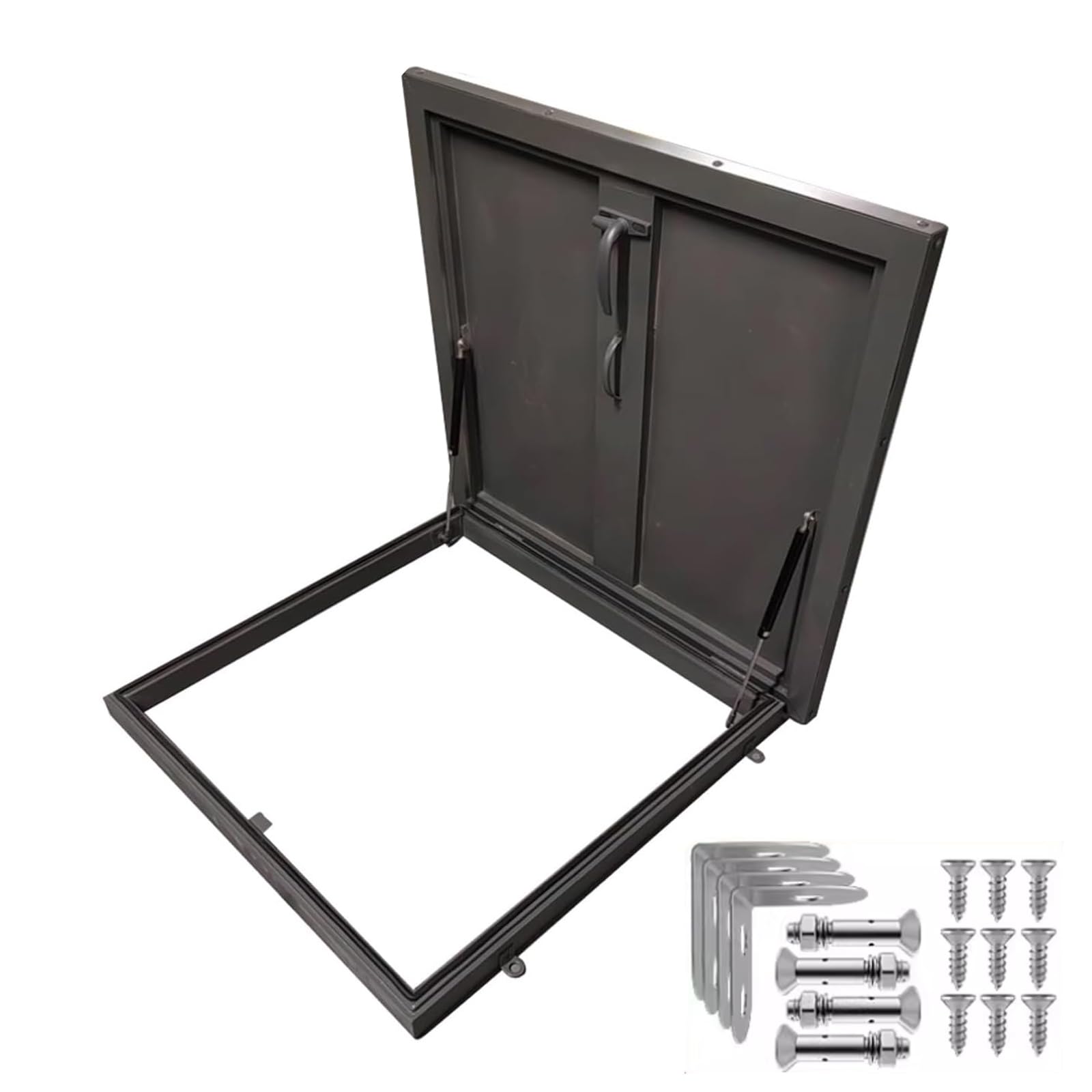 Puerta de escotilla de techo para iluminar sótanos y ventilar áticos habitables