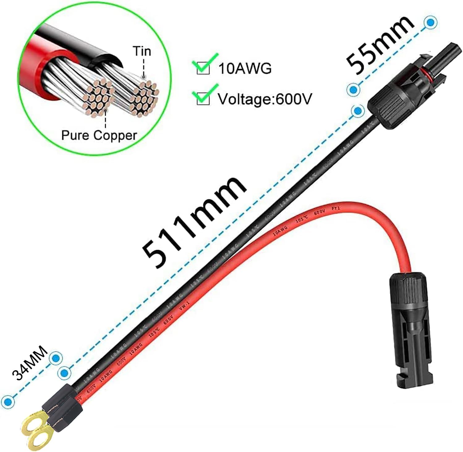 ZHOFONET Solar to O-Ring Adapter Review: Reliable Cable for Backyard Solar Garden Power