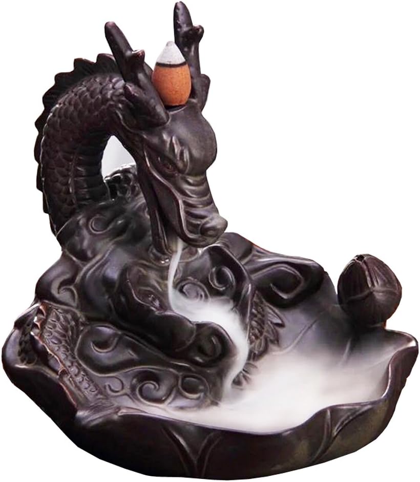 Incense Holder Ceramics Dragon Backflow Incense Burner