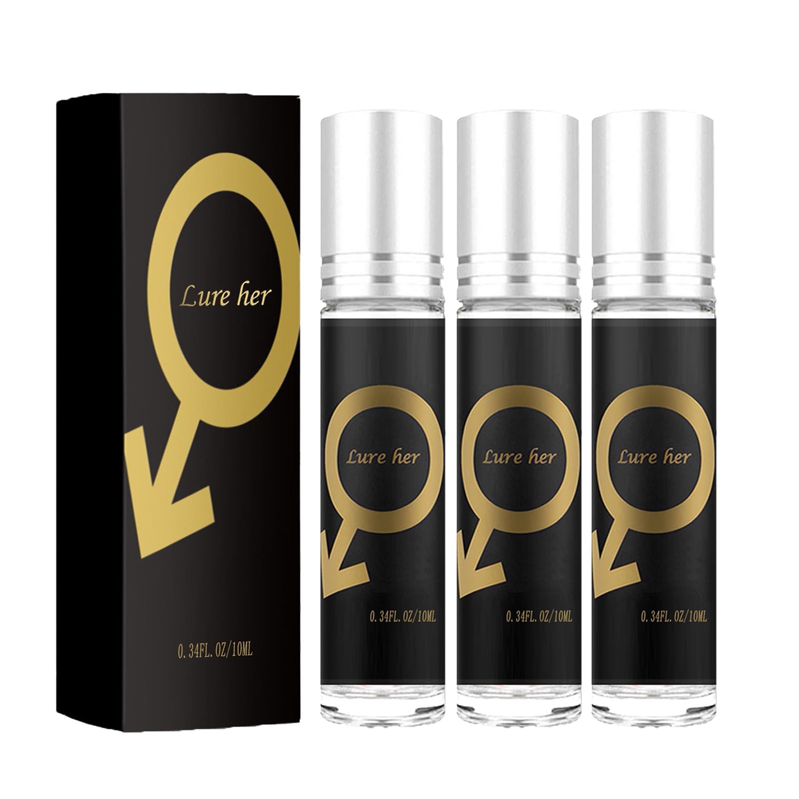 Lu-ther Pheromone Perfume, Lure Her Perfume Men's Pheromone Perfume, Lure Pheromone Perfume, Cologne Pheromone Perfume Spray, Long Lasting Pheromone Perfume for Men (3pc)