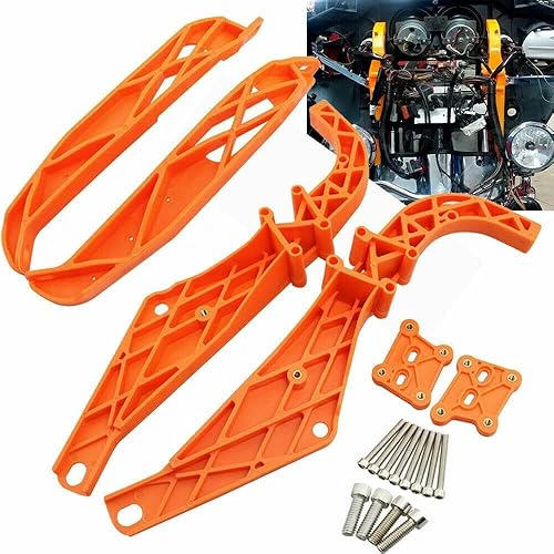 Soporte de altavoz Brazo fuerte Carenado interior Soporte de murciélago para Harley Touring Electra FLHT FLHX 1996-2013 Naranja