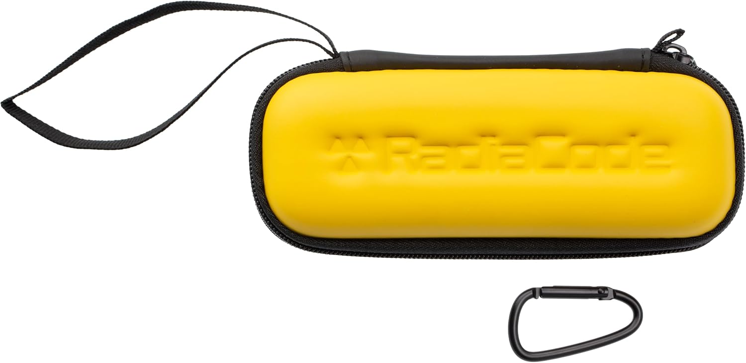 Radiacode Hard Protective Case for Radiation Detector – EVA Protective Cover with Wrist Loop & Carabiner – Custom Fit 102/103 / 103G – Rugged Dustproof Shell Accessory (yellow)