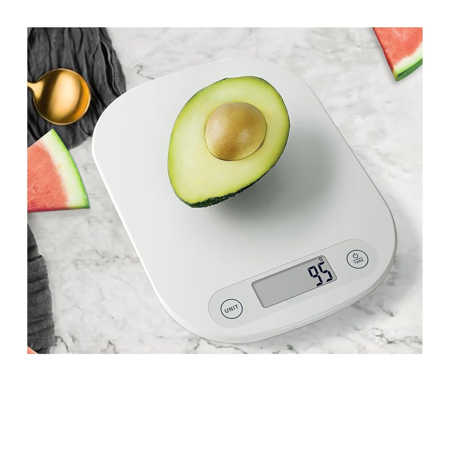 Kitchen Scale for Baking and Coffee - Digital Food Weighing Scale with LCD Display