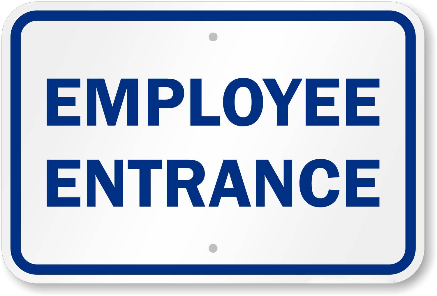 Staff Exclusive Entrance Notice Sign, Workplace Personnel Access Guide Metal Sign 8x12 Inch