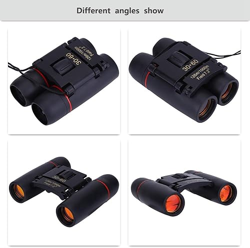 Miniatura 5 de Prismáticos binoculares portátiles estables negros del metal del binocular para la observación de aves de la estrella
