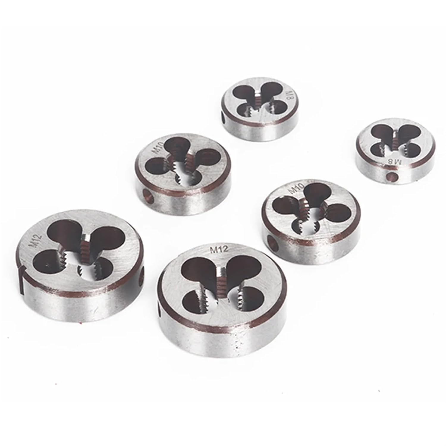 1pcs Alloy Steel High-Speed Steel Circular Die Tap M3 M4 M5 M6 M8 M10 M12 M20 M22 M24 Cutting Sharp Circular Die(M6 x 1.0)