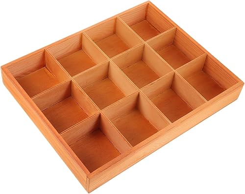 GANAZONO Bandeja de madera para suculentas, bandeja de madera para baratijas, placa de almacenamiento