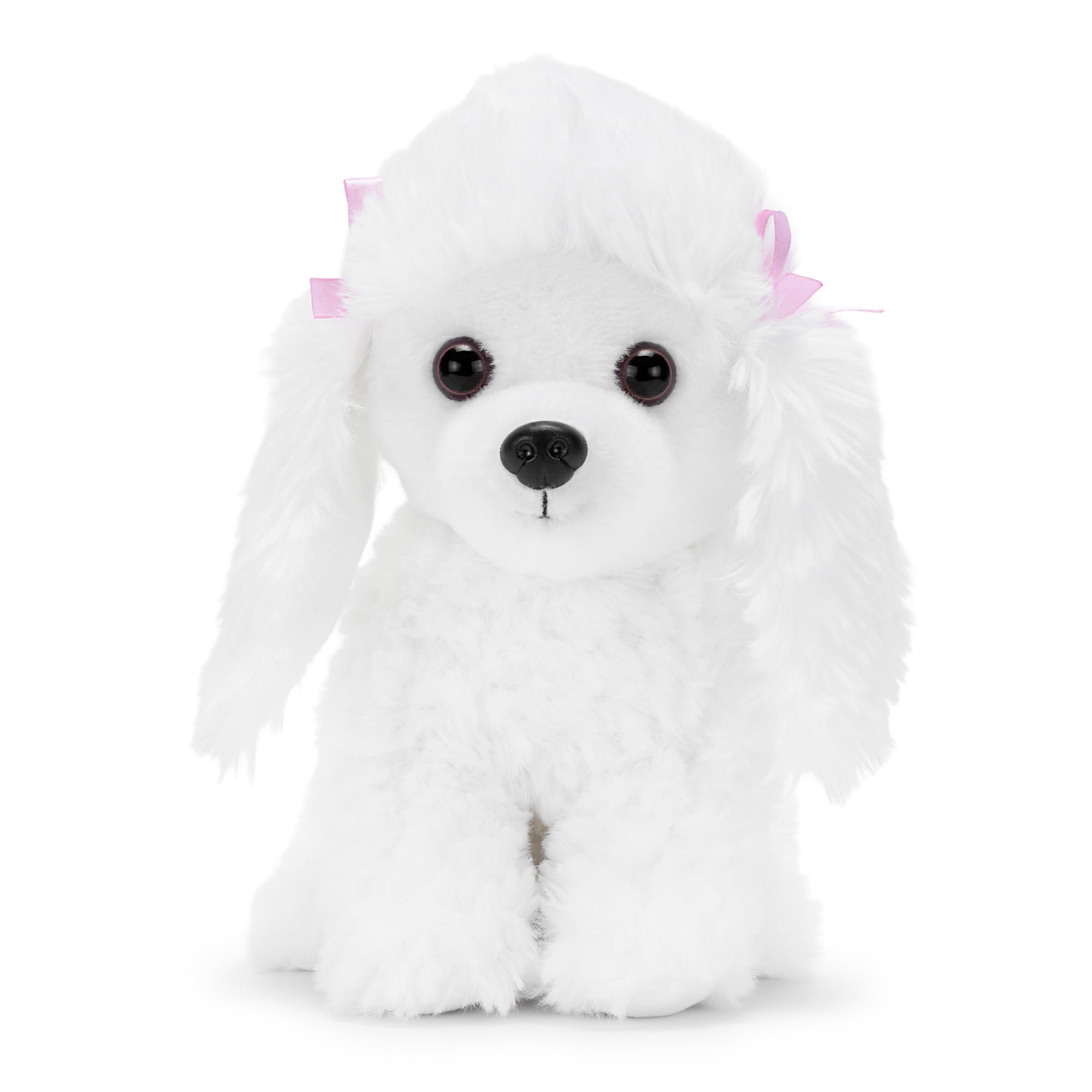 Zappi Co Sara the Poodle Plush Toy Dog (22cm) Poodle Princess  Soft Cuddly Recycled  Curly Classy Companion