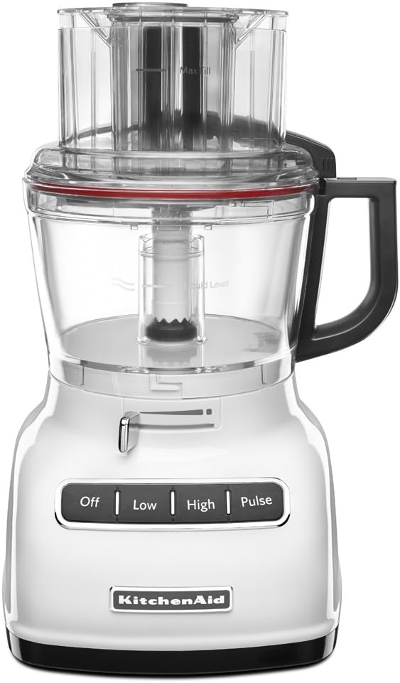 KitchenAid KFP0933WH 9-Cup Food Processor with Exact Slice System - White