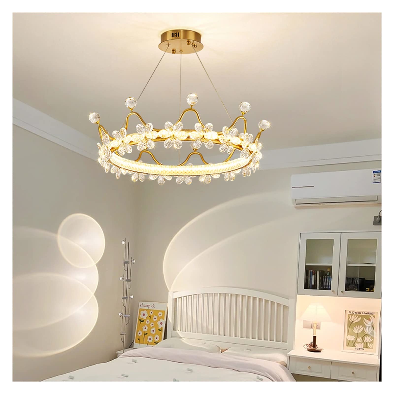 en c Couronne en c Chambre de Princesse pour Enfants étude Salon Aimez-la, Donnez-Lui en c de Princesse (Taille : 60 cm)