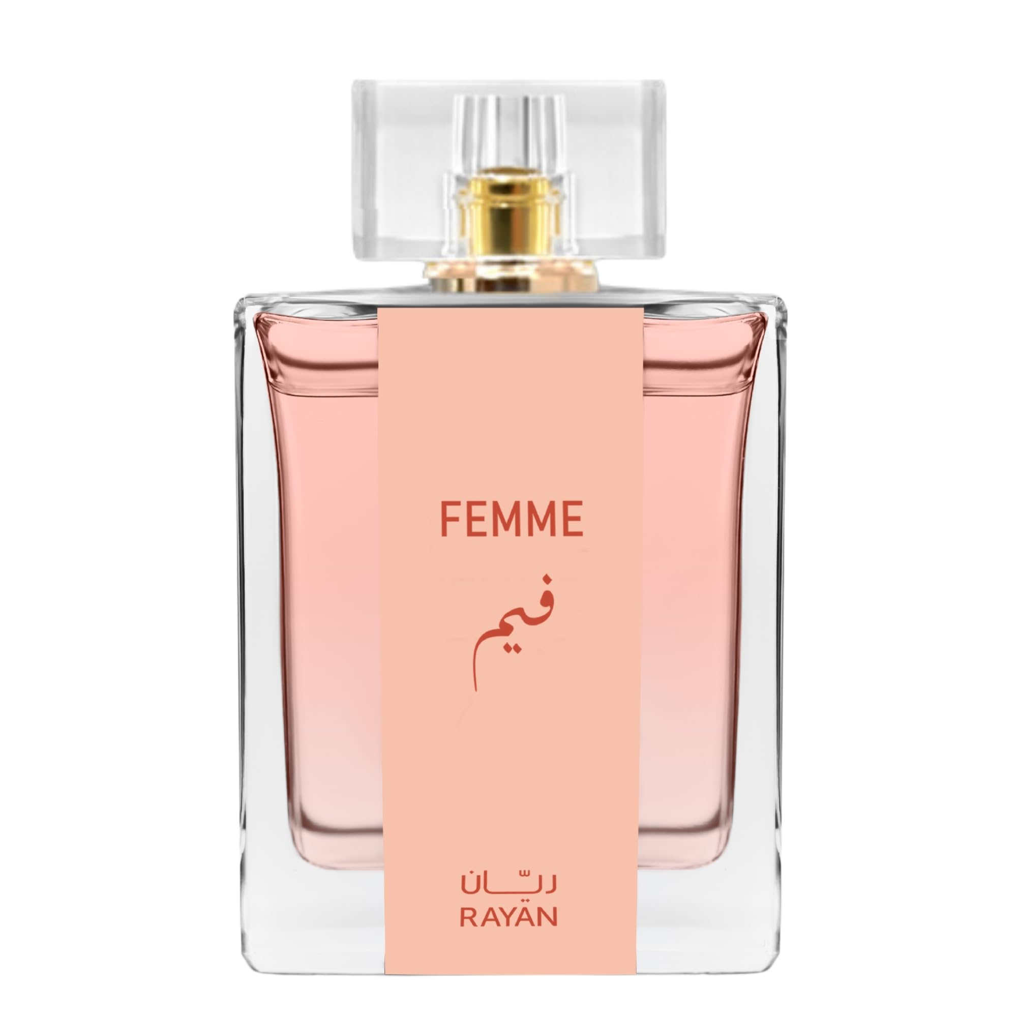 RAYAN Femme Perfume for Women - Long Lasting Arabian Eau De Parfum, 100mL (3.34 Fl oz), Floral Garden with Sweet Nectars, Raspberry, Bergamot, May Rose, Jasmine, Amber - Ideal Gift for Ramadan & Eid
