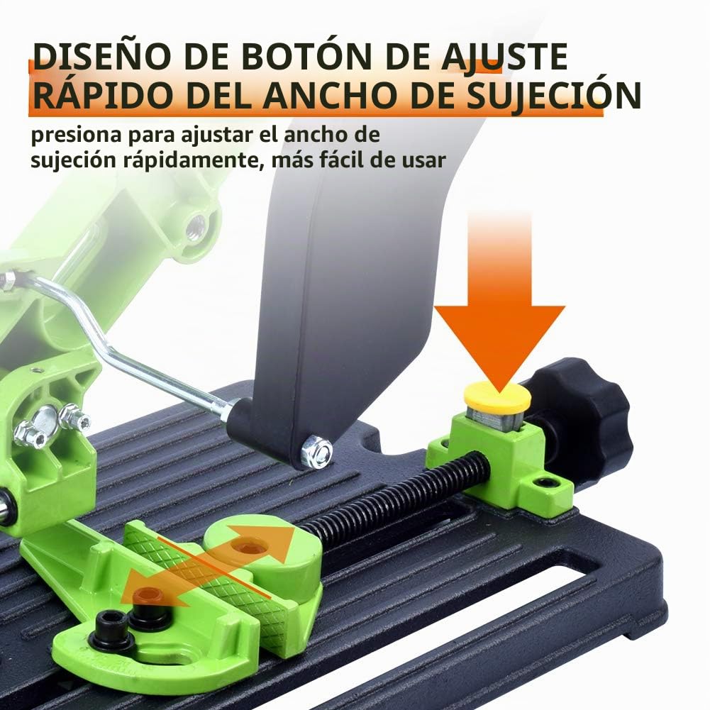 Soporte Fijo para Amoladora Angular con Base de Hierro Fundido Mejorada - Multifuncional para Escritorio - Compatible con 100/115/125 mm