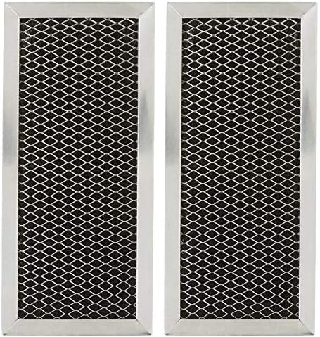 Microwave Filter Replacement for GE JX81H WB02X10956 8.67" x 3.95" Microwave Charcoal Filter Fit's Samsung Carbon Filter (2-Pack)