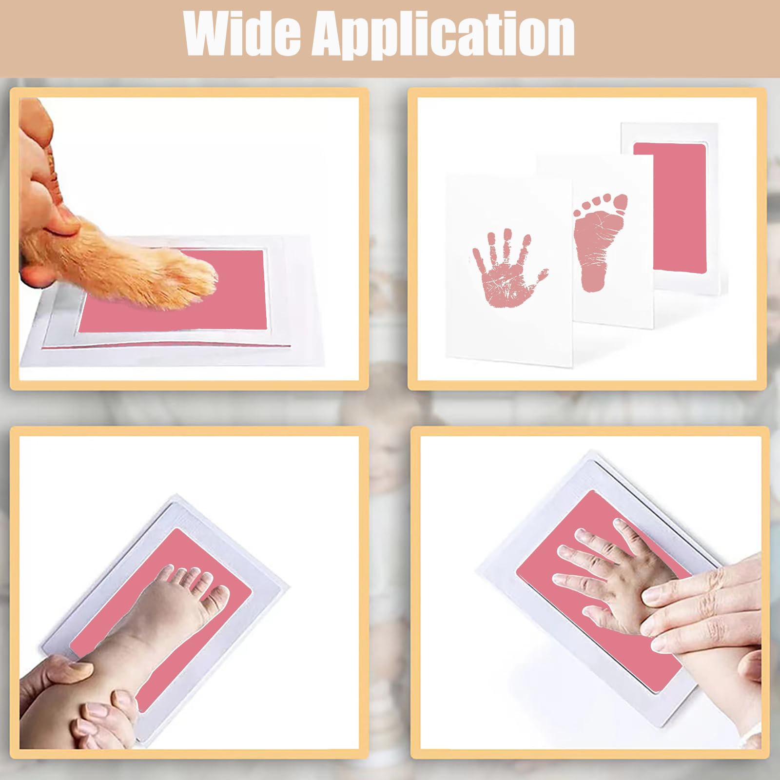 Snapklik.com : LelonHo Inkless Hand And Footprint Kit Clean Touch Ink ...