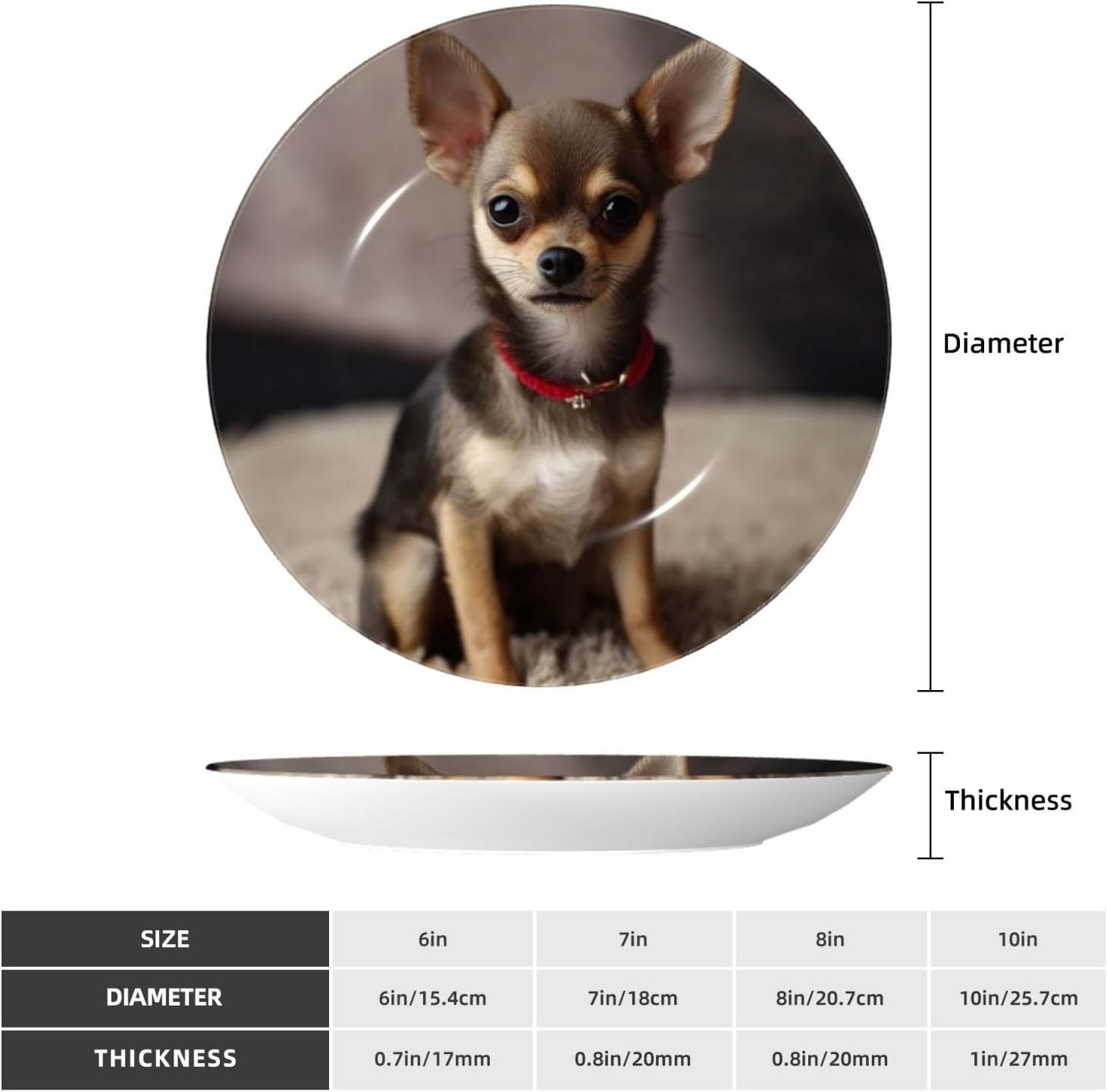 Decorative Plate Art Crafts Bone China Decorative Plate with Display Rack Souvenir Wall Decor Ceramic Ornaments Dinner Plates Ceramic Decoratives Plates for Home Office 10in