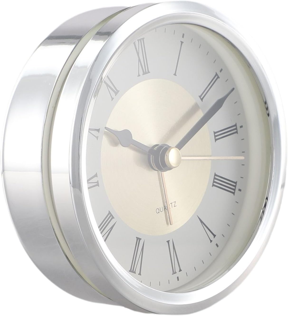 89mm Quartz Clock Movement for DIY Crafts Elegant Arabic Numerals, Great for Replacements and Repairs (Silver)