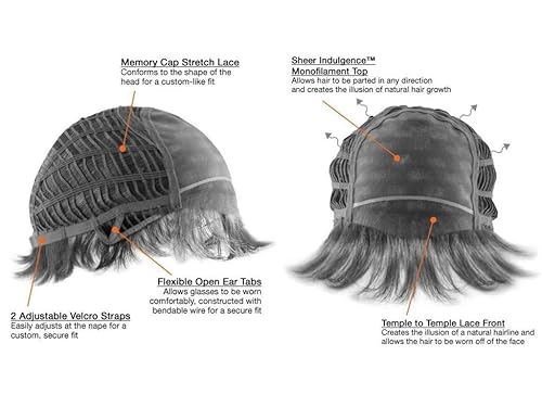 Miniatura 6 de Bundle - 5 artículos Show Stopper por Raquel Welch Wig, Christy's Wigs Q & A Folleto, Champú para peluca, gorra de peluca y peine de dientes anchos