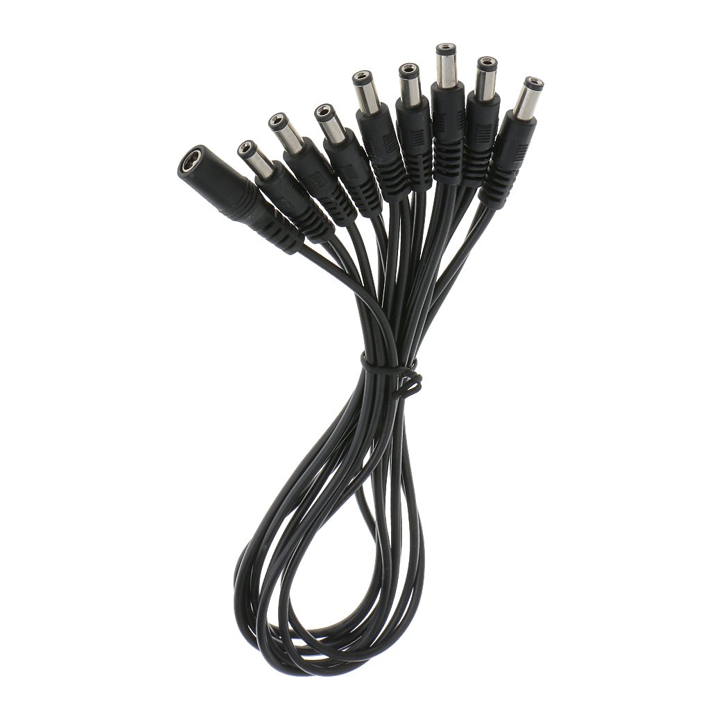 Generic 8 Way Effect Pedal Daisy Chain Power Supply Splitter Cable Cord