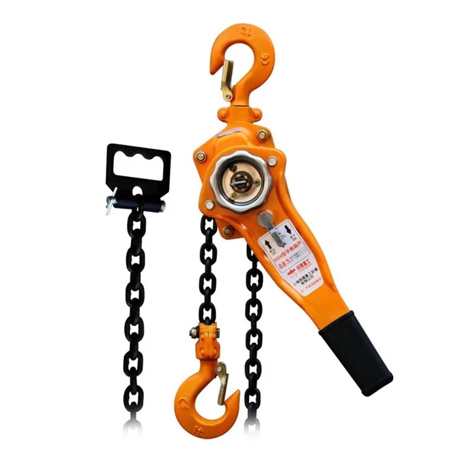 Hand Winch, Type 0.8-3.2 Ton 1.5-3 Meters Manual Hand Ratchet Winch, Lifting Crane Chain Block Lever Hoist,for Trailer, Boat or ATV Towing(VA-Black,1.6Ton 3Meters)
