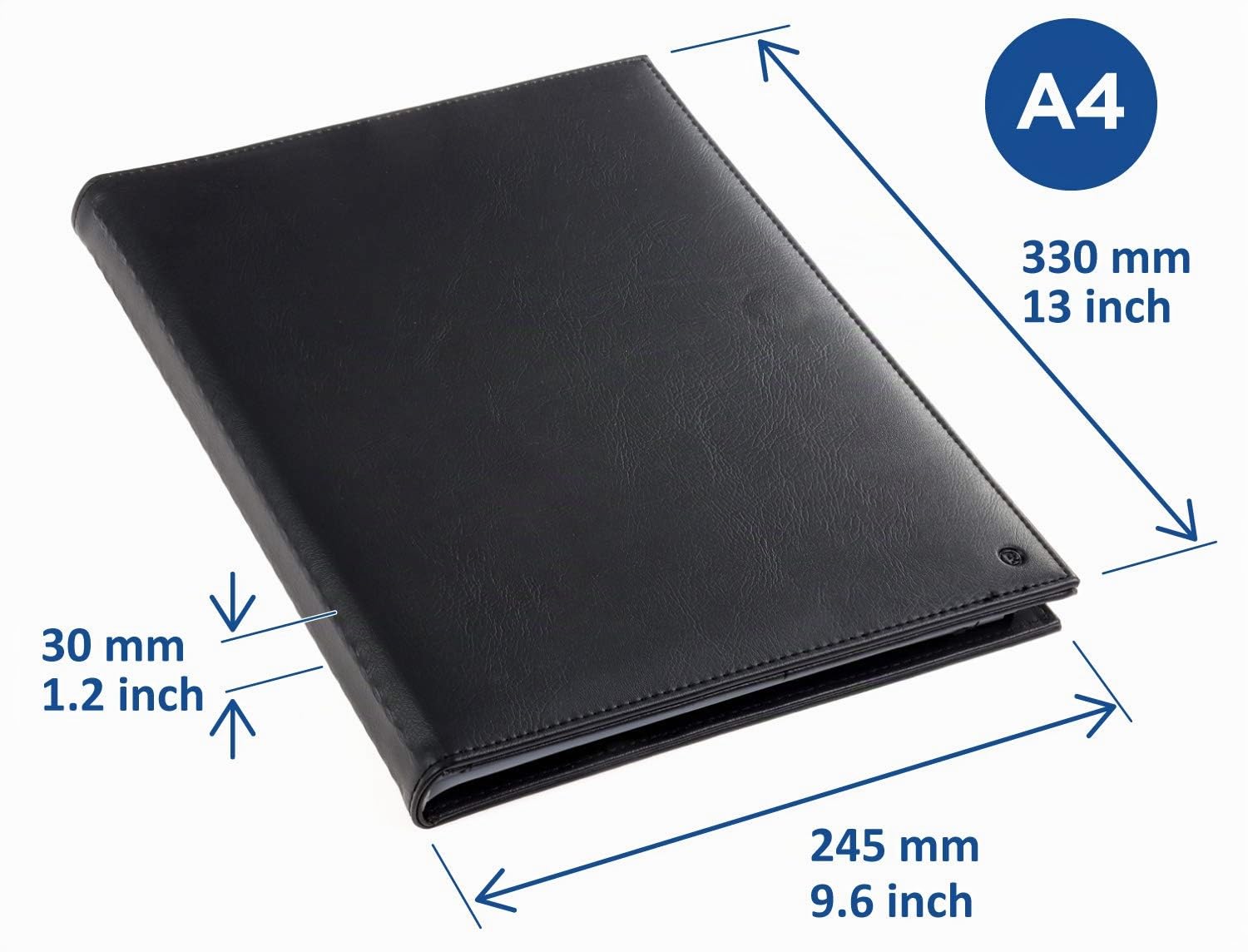 Kunstleder Sichtbuch A4 40 austauschbare Klarsichthüllen, 80 Ansichten, patentierter Mechanismus Präsentationsmappe Portfolio für Meetings, Konferenzen, Musiker & Künstler – RI98044