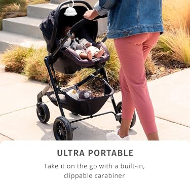 HoMedics SoundSpa On-The-Go, 4 Soothing Sounds: Shushing, Heartbeat, White Noise, Lullaby, AAA Battery Powered, Clip-On Design, Downward-Facing Speaker, Auto-Off Timer, Gift for New Parents