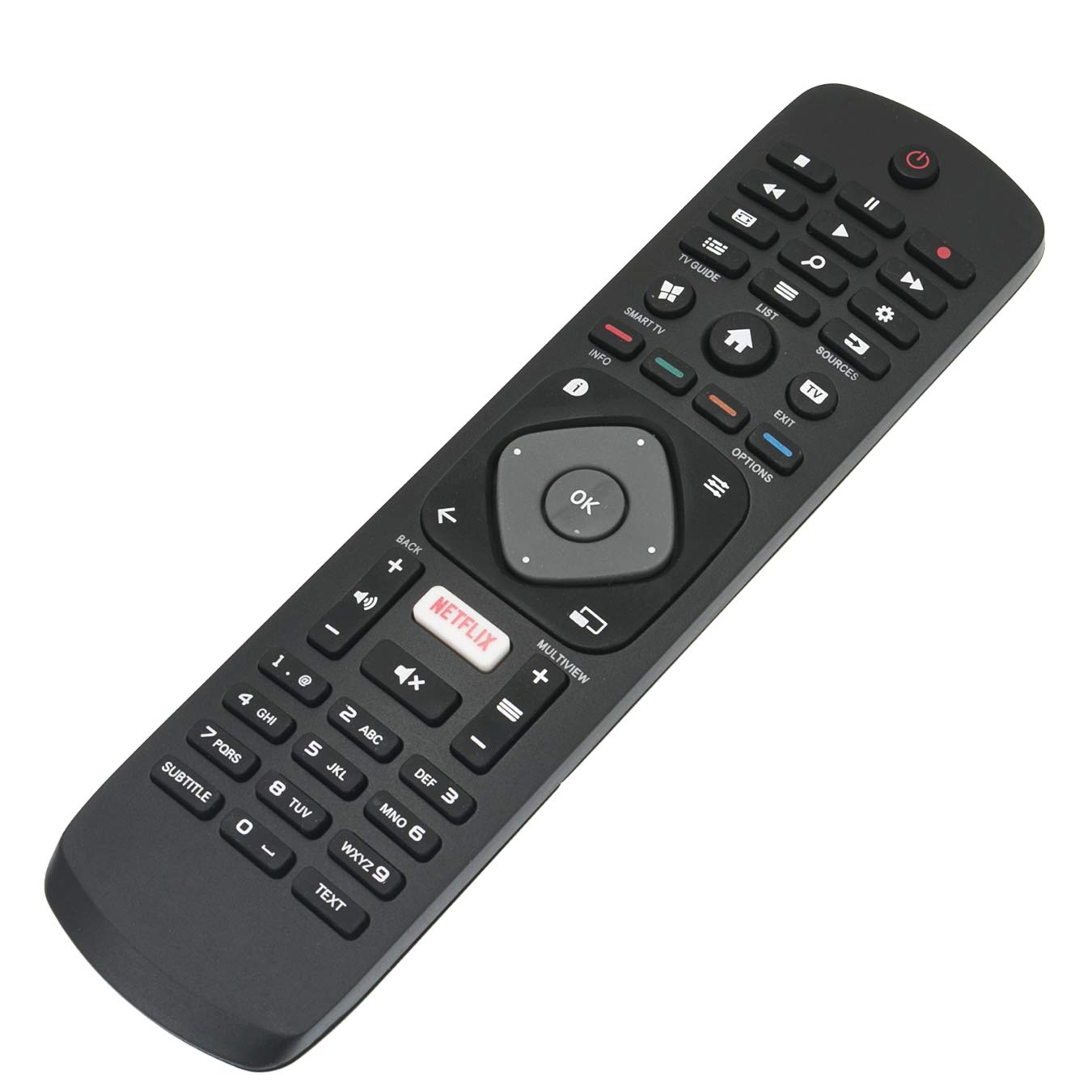 VINABTY 996596003606 3986GR08 YKF406-002 YKF406-003 Replacement Remote Control Fit for Philips TV 43PUT6162/12 49PFS5301 49PFS5301/12 49PUH6101 50PUS6262/05 50PUS6272 65PUS6523