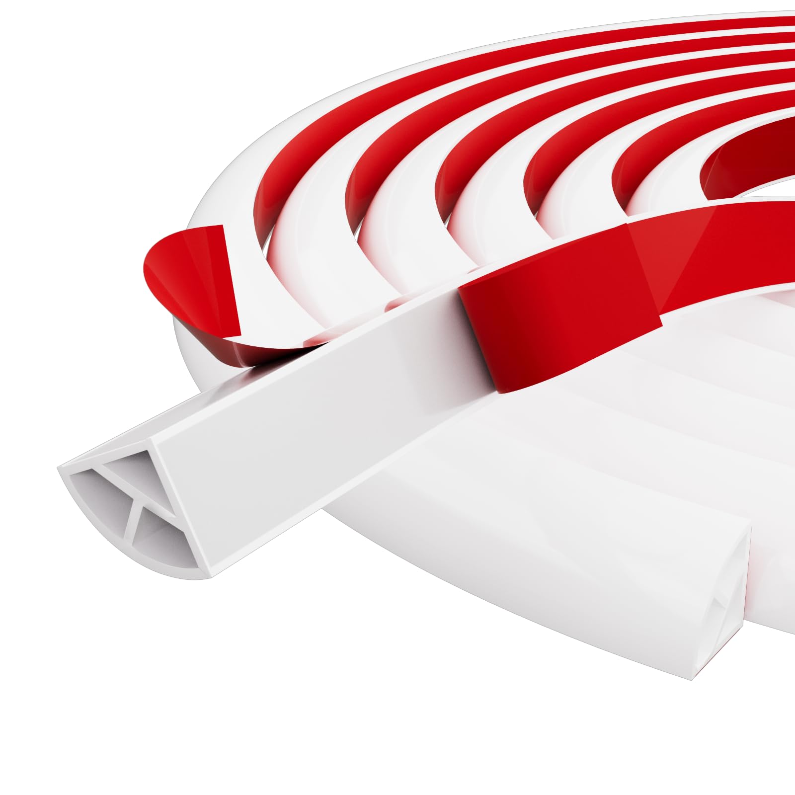 Flexible Quarter Round Molding, 393 Inch Silicone Molding Trim Peel and Stick