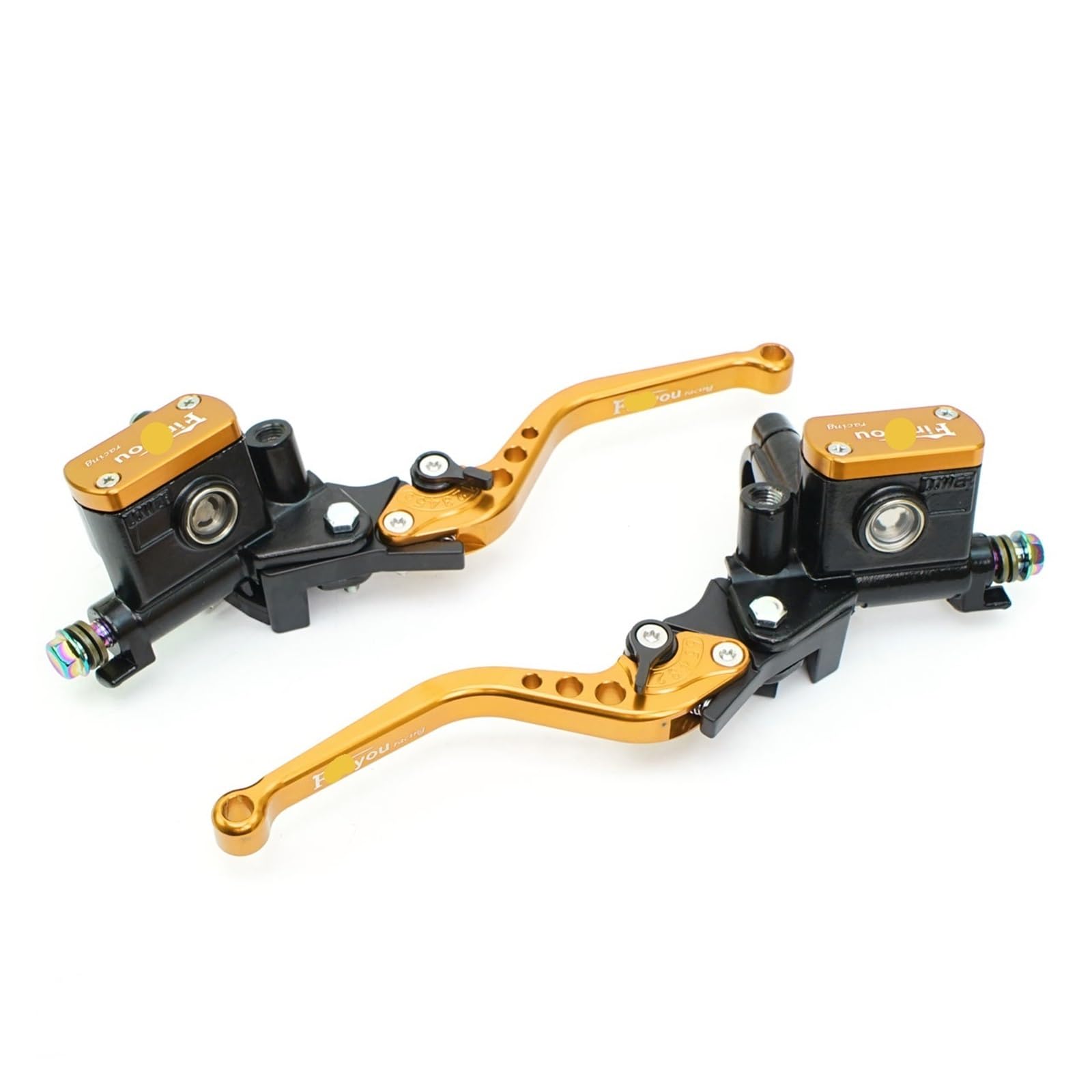 Ywqjiopm One Pair G Motorcycle Brake Clutch Lever 22Mm Motorcycle Brake Pump Lever Handle Hydraulic Clutch Master Cylinder Brake Clutch Lever Handle Clutch Lever