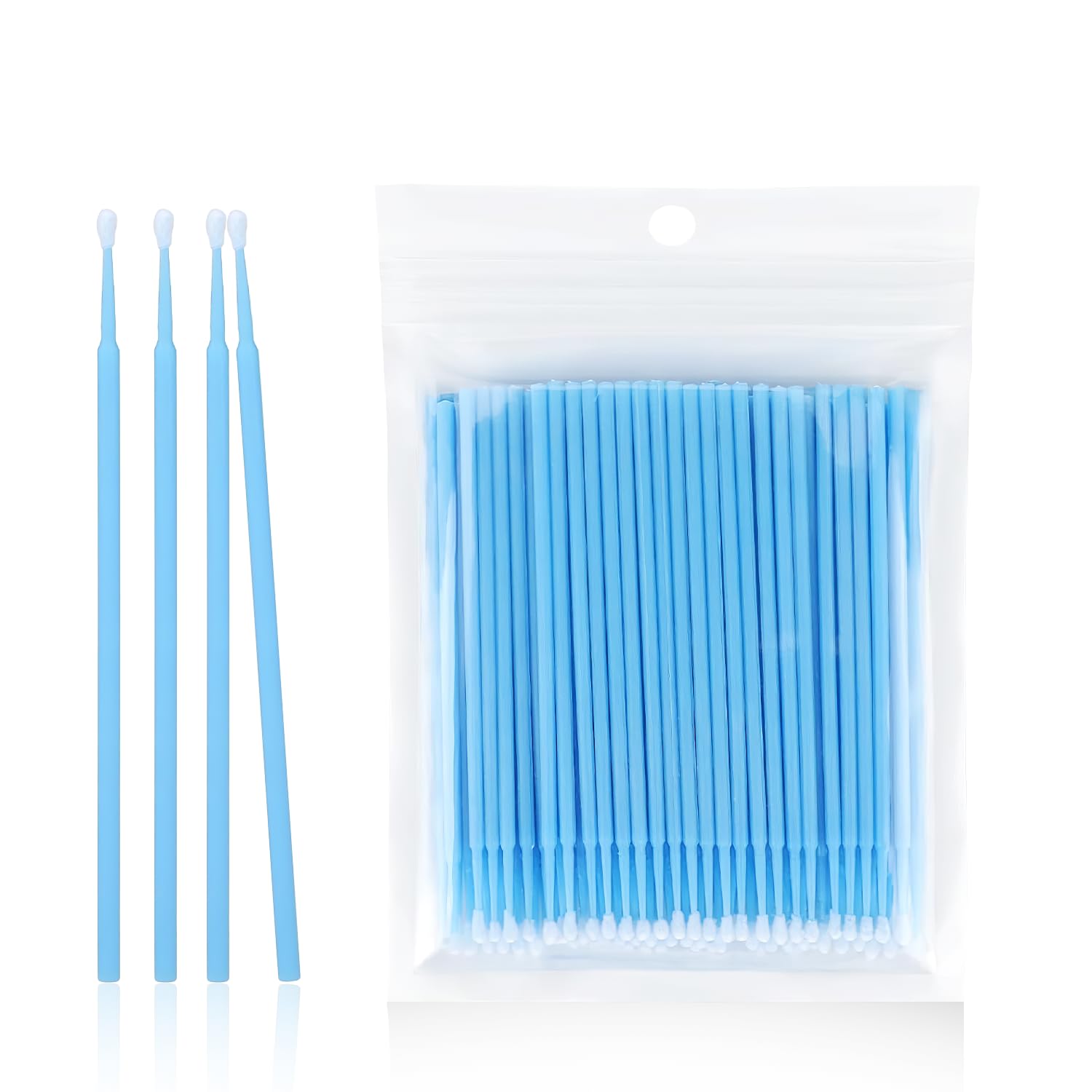 100-Count Blue Precision Cleaning Cotton Swabs Lint-Free | Ultra Soft | Makeup Removal | Eyeliner Correction | Multi-Purpose Beauty Tool-picture-30
