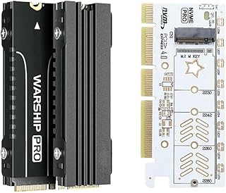 SSD PCIE Adapter M.2 SSD PCIE Expansion Board with Heatsink LED Lamp M.2 NVME SSD PCIE X16 M.2 Ssd Adapter Card
