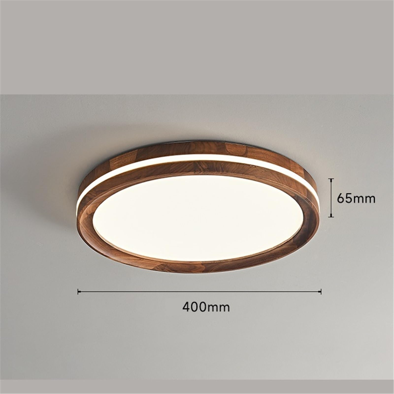lampa sufitowa Lampa sufitowa do salonu z orzecha włoskiego, nowoczesna, prosta, do sypialni i jadalni Sypialnia