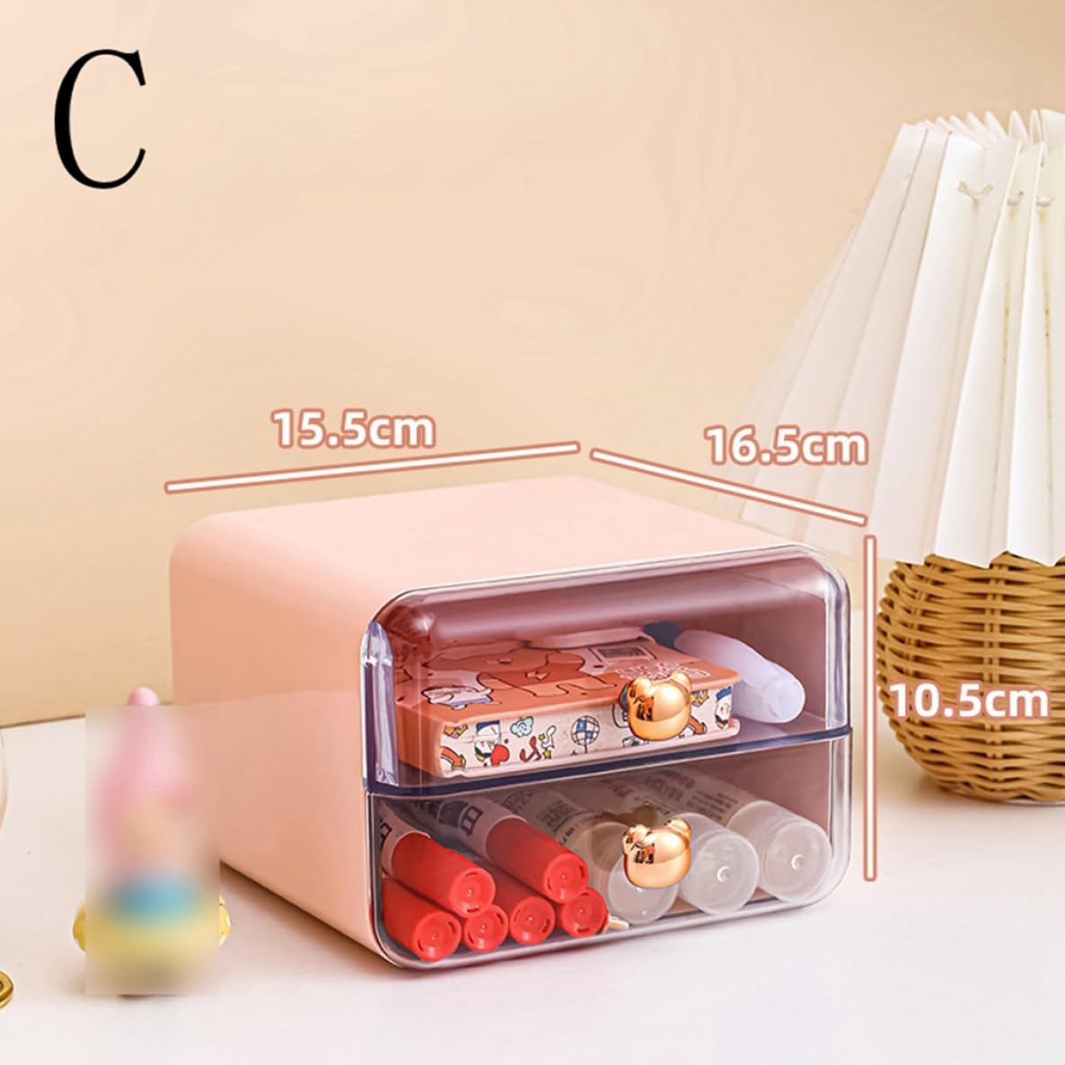 Amazon.co.jp: [ZS2L7] メイクボックス コスメ収納ボックス B メイク