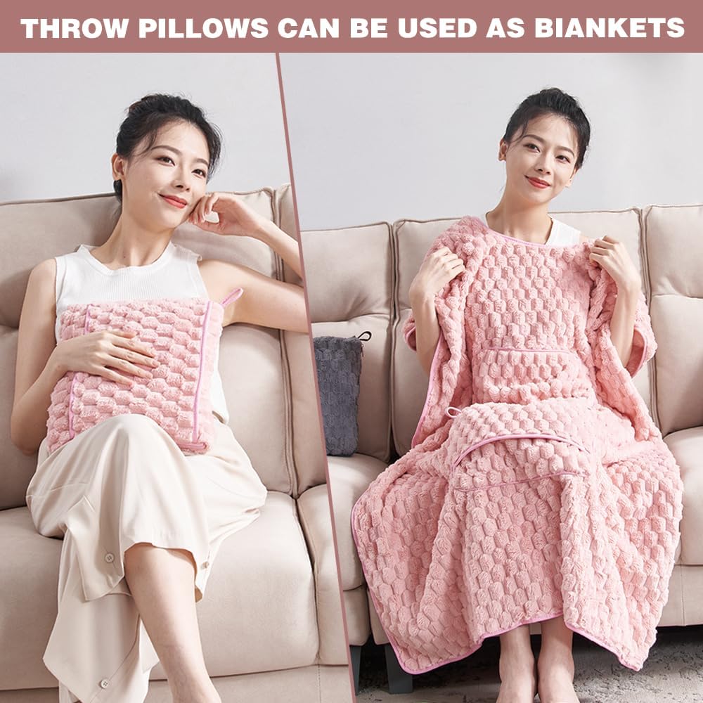 Thickened Solid Color Sofa Blanket, facecloth Blanket, Office air Conditioning Storage Blanket, Travel Blanket, First Class Cover Blanket (Dark Gray)