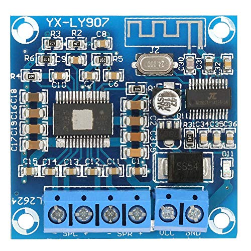 Riuty Bluetooth Power Amplifier Module, Bluetooth Audio Power Amplifier Board 50W2 Dual Channel Stereo DC12-24V for Bluetooth Amplifier Board high Power Bluetooth Amplifier Board for DIY Speak