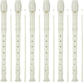 16 Pack 8 Hole Recorder Flute, Plastic Recorders Musical Instruments with Cleaning Rod, Beginner Recorders Soprano Recorder for Music